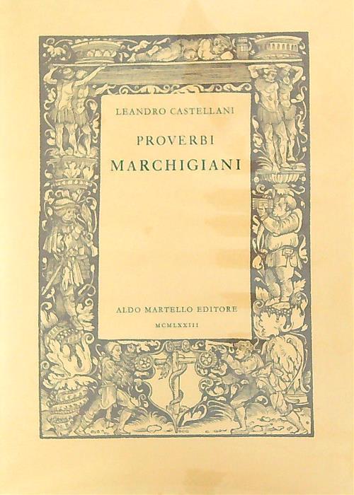 Proverbi marchigiani - Leandro Castellani - copertina