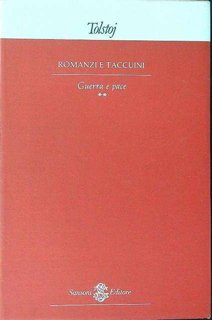 Guerra e pace II - Tolstoj - copertina
