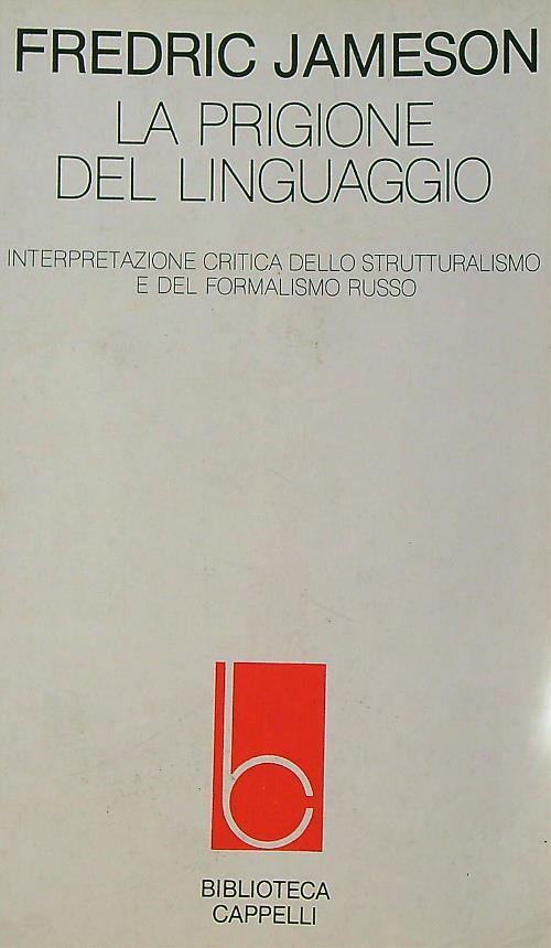 La prigione del linguaggio   - Fredric Jameson - copertina