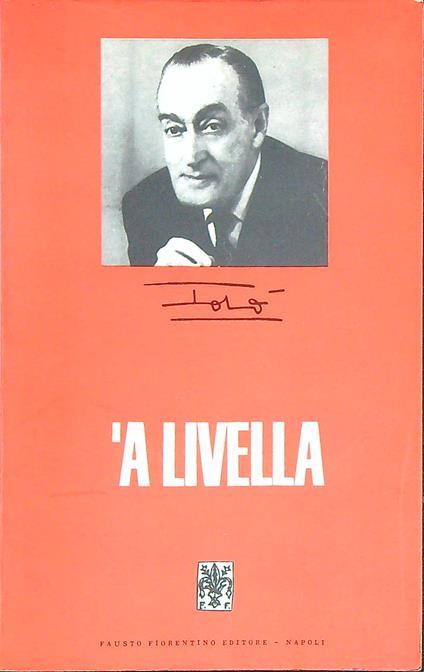 'A livella - Toto' (Antonio De Curtis) - copertina