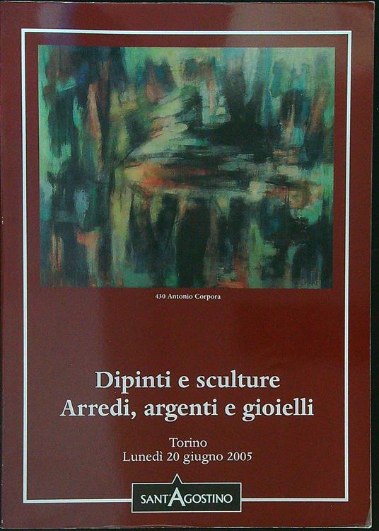 Dipinti e sculture Arredi, argenti e gioielli - copertina