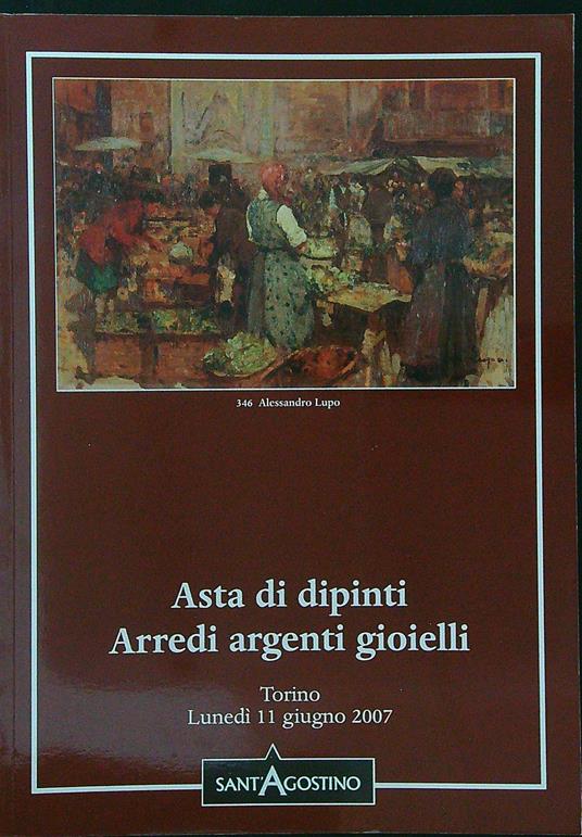Asta di dipinti Arredi argenti gioielli - copertina