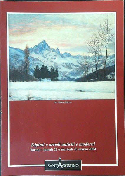Dipinti e arredi antichi e moderni - copertina