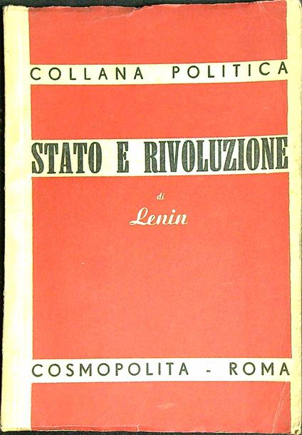 Stato e rivoluzione - Lenin - copertina