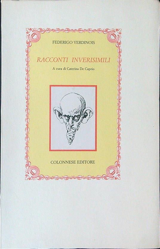 Racconti inverisimili - Federigo Verdinois - copertina