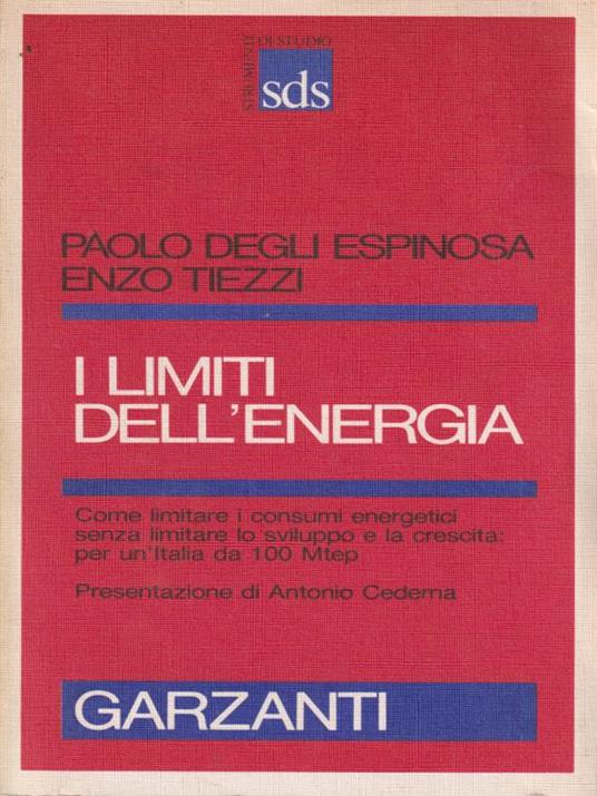 I limiti dell'energia - Degli Espinosa,Tiezzi - copertina