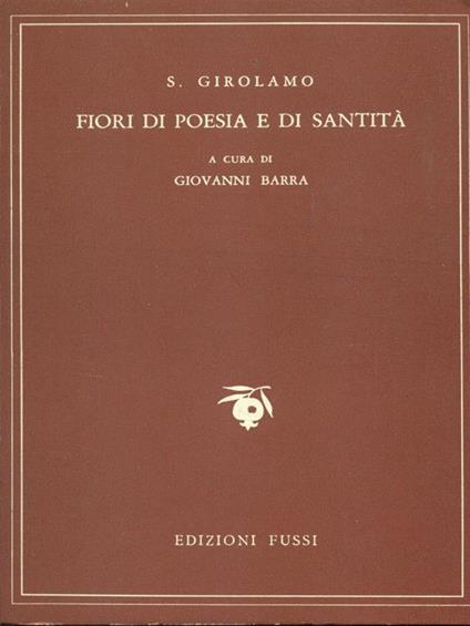 Fiori di poesia e di santita' - S. Girolamo - copertina
