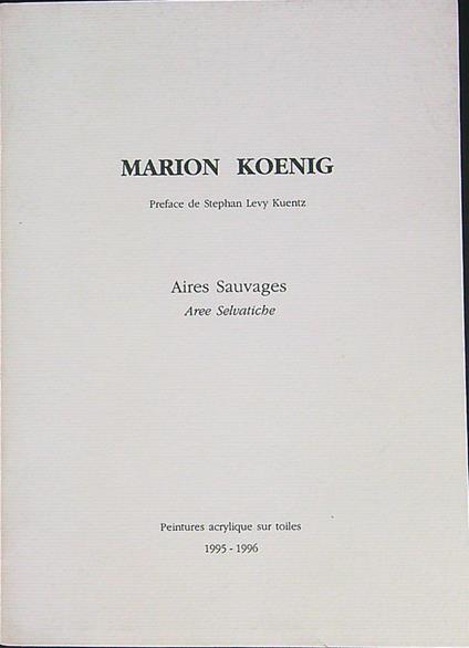 Marion Koenig Aires Sauvages - copertina