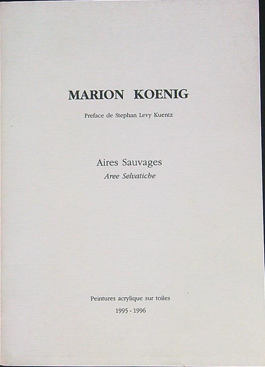 Marion Koenig Aires Sauvages - copertina