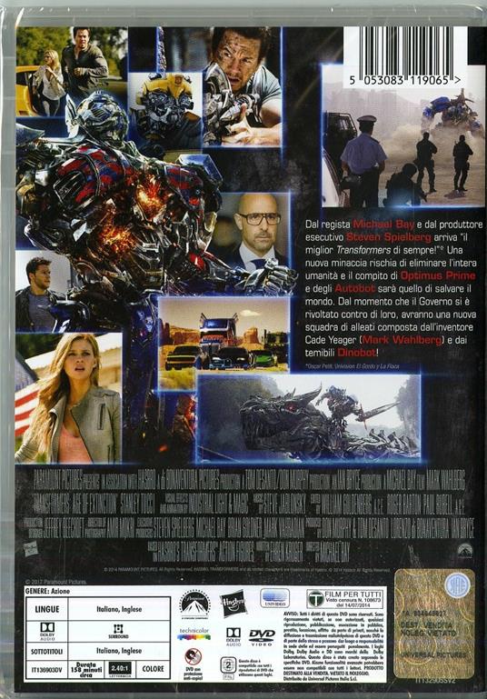 Transformers 4. L'era dell'estinzione (DVD) di Michael Bay - DVD - 3