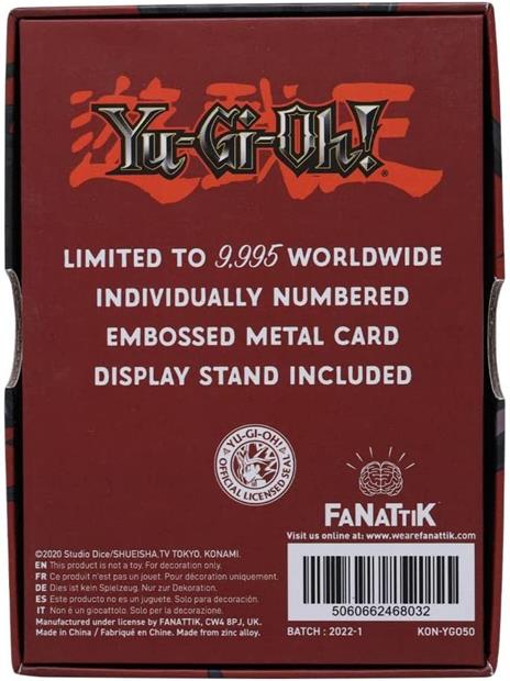 Yu-gi-oh! Replica Card Red Eyes B. Dragon Edizione Limitata Fanattik - 4