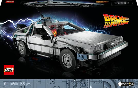 LEGO Icons (10300). Macchina del tempo Ritorno al futuro. Esclusiva