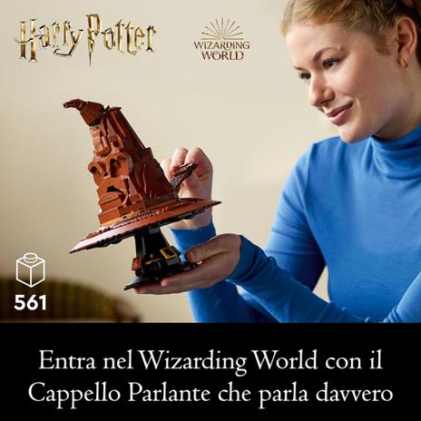 LEGO Harry Potter (76429). Cappello Parlante di Hogwarts con Stemma delle Case e 31 Suoni - 2