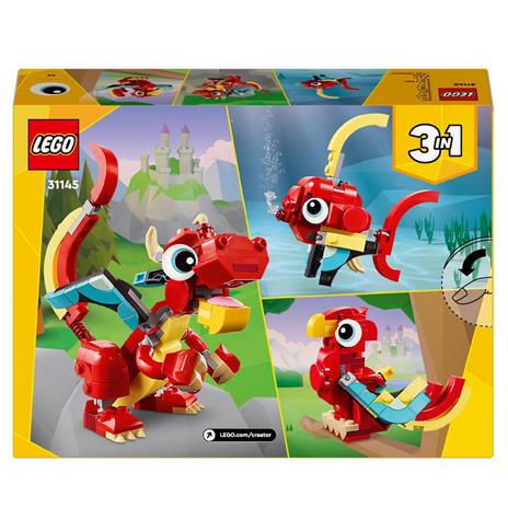 LEGO Creator (31145). 3in1 Drago Rosso - 8