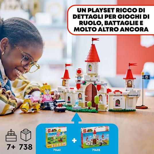 LEGO Super Mario 71435 Battaglia con Roy al Castello di Peach Giocattolo con Personaggi Nintendo, Giochi per Bambini 7+ - 2
