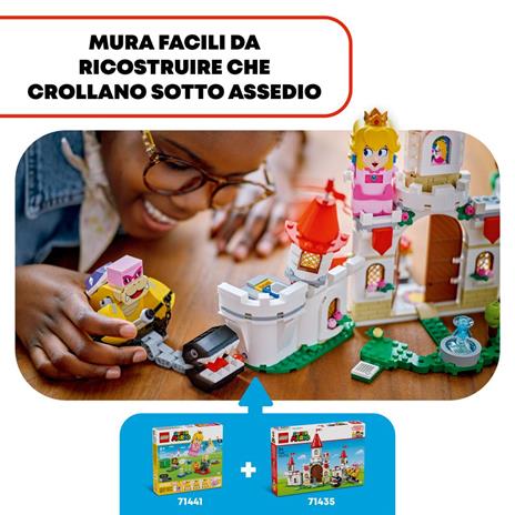 LEGO Super Mario 71435 Battaglia con Roy al Castello di Peach Giocattolo con Personaggi Nintendo, Giochi per Bambini 7+ - 4