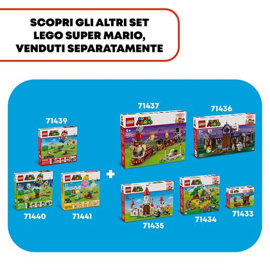 LEGO Super Mario 71435 Battaglia con Roy al Castello di Peach Giocattolo con Personaggi Nintendo, Giochi per Bambini 7+ - 7