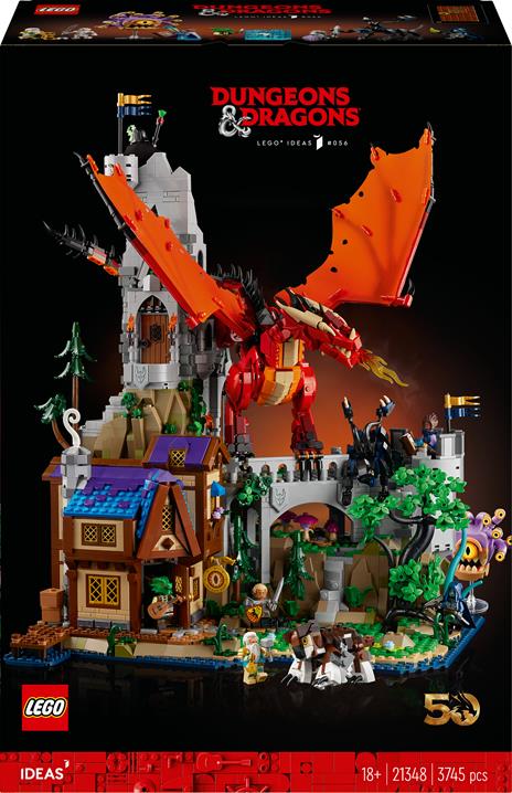 LEGO Ideas (21348). Dungeons & Dragons: Il racconto del Drago Rosso. Esclusiva