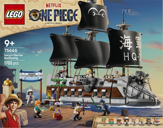 LEGO One Piece (75646). La Nave da Guerra di Garp - 6