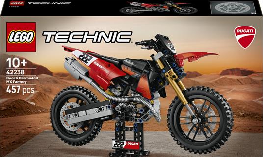 LEGO Technic (42238). Moto Ducati Desmo450 MX Factory