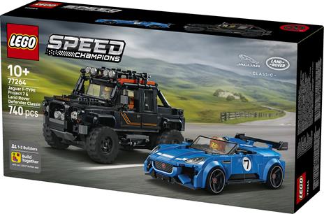 LEGO Speed Champions (77264). Jaguar Project 7 e Land Rover Defender - 4