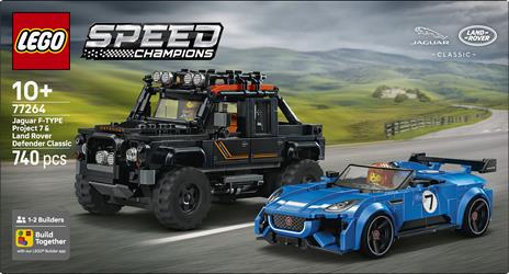 LEGO Speed Champions (77264). Jaguar Project 7 e Land Rover Defender - 5