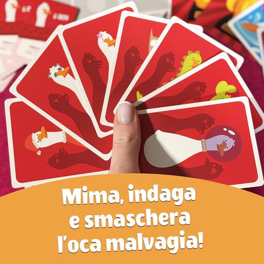 Asmodee – GOSSIP GOOSE – Smaschera l'Oca Malvagia a Colpi di Mimo – Gioco da Tavolo – Gioco di Bluff - 3