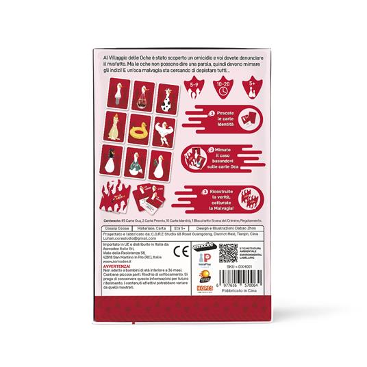 Asmodee – GOSSIP GOOSE – Smaschera l'Oca Malvagia a Colpi di Mimo – Gioco da Tavolo – Gioco di Bluff - 7