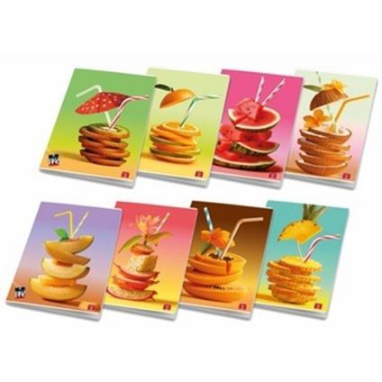 Quaderno Maxi Pigna Fruits 42 fogli. Righe con margine, 4ª e 5ª elementare