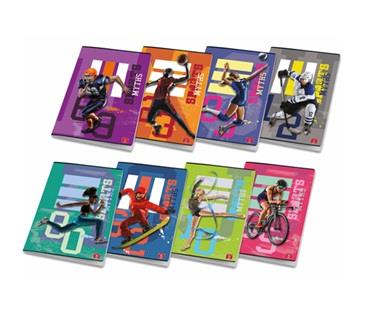 Quaderno Pigna Maxi Sports Myths 42 fogli. Quadretti da 10 mm senza margine, 1ª elementare