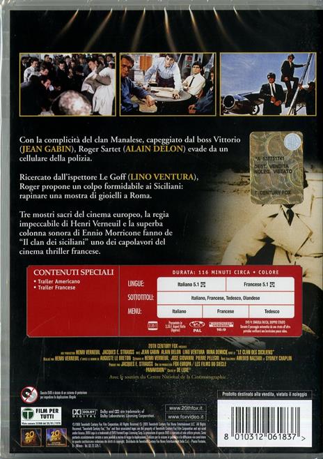 Il clan dei siciliani di Henri Verneuil - DVD - 2