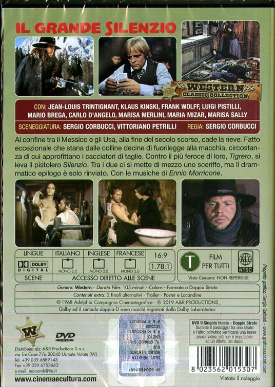 Il grande silenzio (DVD) di Sergio Corbucci - DVD - 2