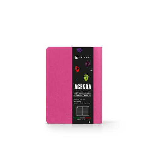 Diario 2026-2027 16 Mesi InTempo Passion Rock Giornaliera 12x17 Rosa - 3