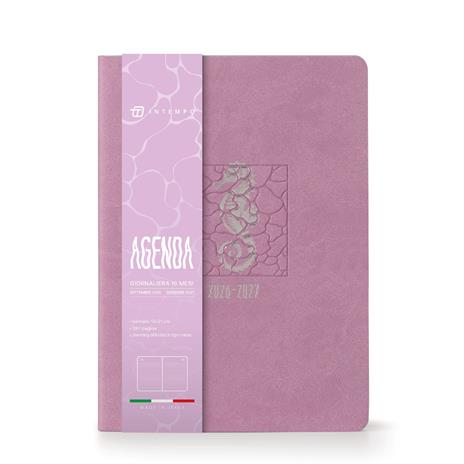 Diario 2026-2027 16 Mesi InTempo Passion Sealife Giornaliera 15x21 Rosa
