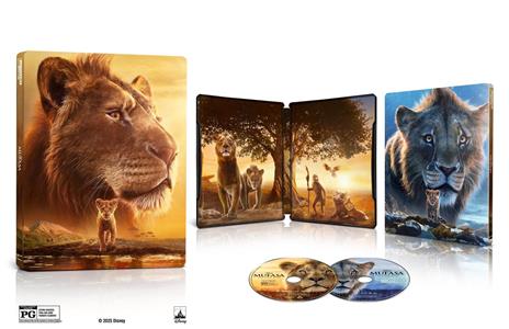 Mufasa. Il Re Leone. Steelbook (Blu-ray + Blu-ray Ultra HD 4K) di Barry Jenkins - Blu-ray + Blu-ray Ultra HD 4K - 2