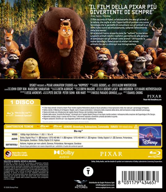 Jumpers. Un salto tra gli animali (Blu-ray) di Daniel Chong - Blu-ray - 3