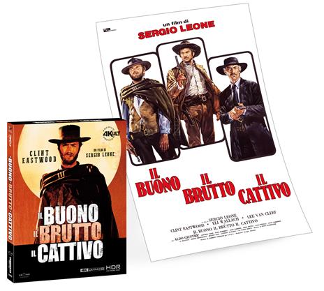 Il Buono, il brutto, il cattivo. 4Kult Premium Numerata + Poster (Blu-ray + Blu-ray Ultra HD 4K) di Sergio Leone - Blu-ray + Blu-ray Ultra HD 4K - 2