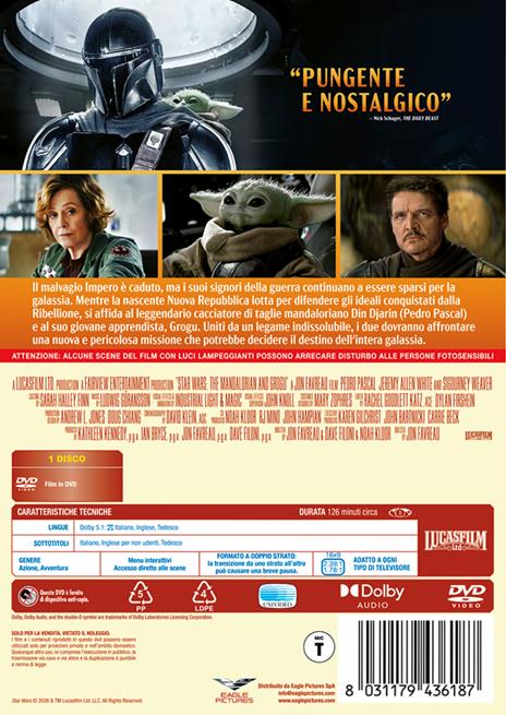 Star Wars. The Mandalorian and Grogu (DVD) di Jon Favreau - DVD - 3