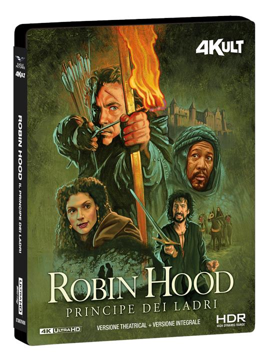 Robin Hood. Il principe dei ladri . 4Kult (Blu-ray + Blu-ray Ultra HD 4K) di Kevin Reynolds - Blu-ray + Blu-ray Ultra HD 4K