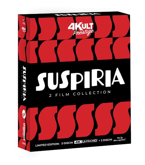 Suspiria. 2 Film Collection. 4Kult Prestige Edition. Edizione Numerarata. (2 Blu-ray + 3 Blu-ray Ultra HD 4K di Dario Argento