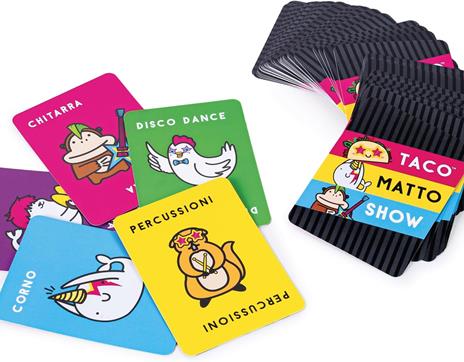 Taco Matto Show - Gioco di carte - Gioco Competitivo per Adulti e Bambini dai 7 Anni - 2-8 Giocatori - Durata 10min - 5