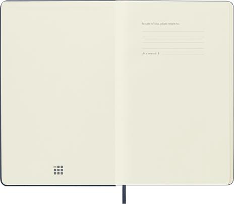 Taccuino Moleskine large a pagine bianche copertina rigida blu. Sapphire Blue - 2