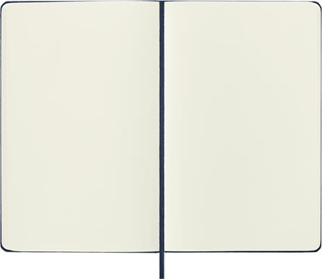 Taccuino Moleskine large a pagine bianche copertina rigida blu. Sapphire Blue - 3