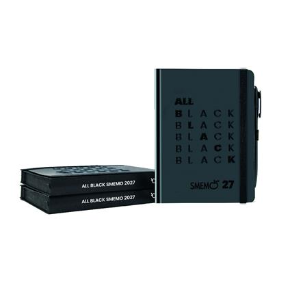 Diario 2026/2027 giornaliero Smemoranda 12 mesi Smemo All Black, 12x16,5