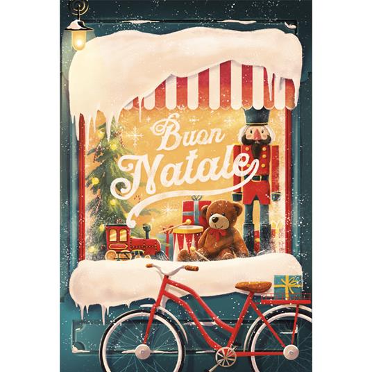 Biglietto auguri Legami Unusual Christmas, Xmas Window- 11,5x17 cm