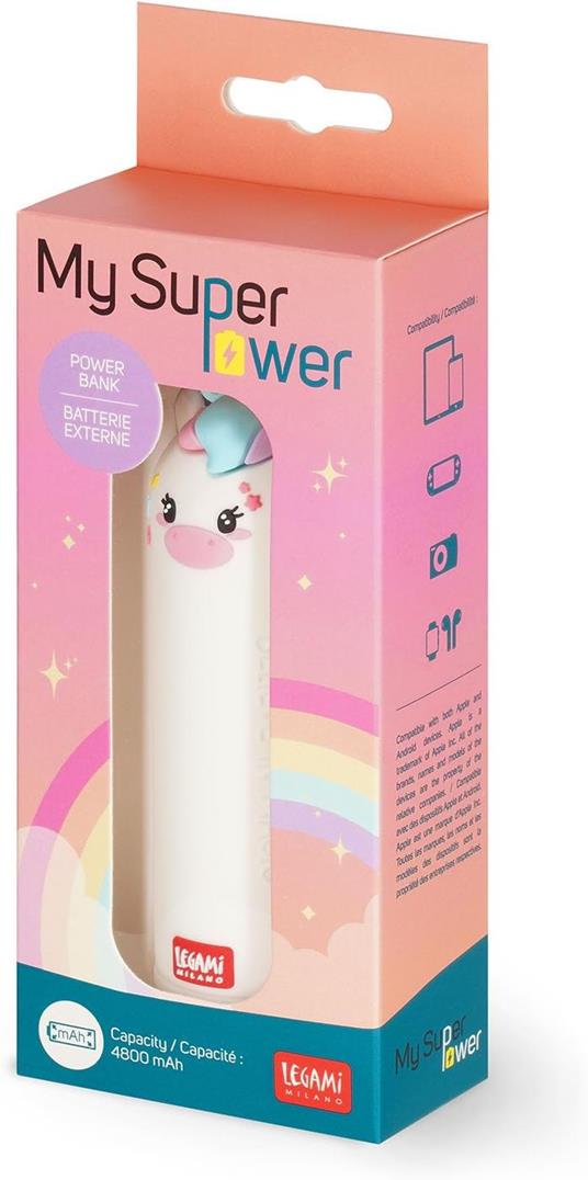 Powerbank portatile - Il Mio Super Potere - Unicorno - 5
