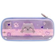 Legami - Astuccio Wonderwow, Tema Kitty, 2 Scomparti e Portapenne interno, Chiusura a Zip, 23x11x5 cm