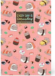 Quaderno a Righe Medium - Sushi Cat