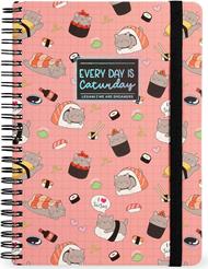 Blocco Spiralato a Righe - Spiral Notebook - Maxi - Sushi Cat