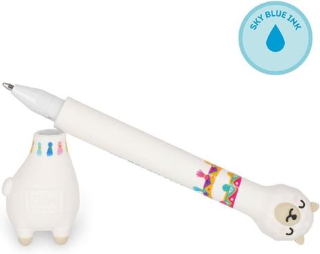 Legami Penna a Sfera Llama con Base - Stand-Ink Ovation - Tema Lama - Inchiostro Blu - 4